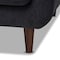 Baxton Studio Allister Mid-Century Dark Grey Upholstered Loveseat 158-9746 - alternate 5